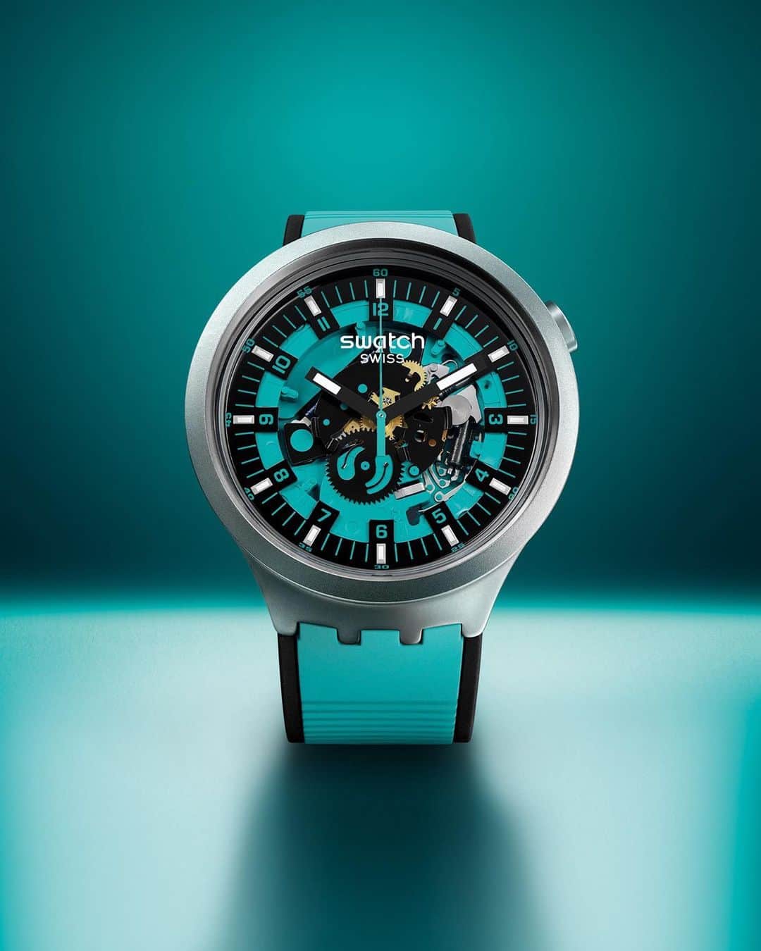 Swatchのインスタグラム：「Bold colors, open dials, and playful straps #SwatchBIGBOLDIRONY」