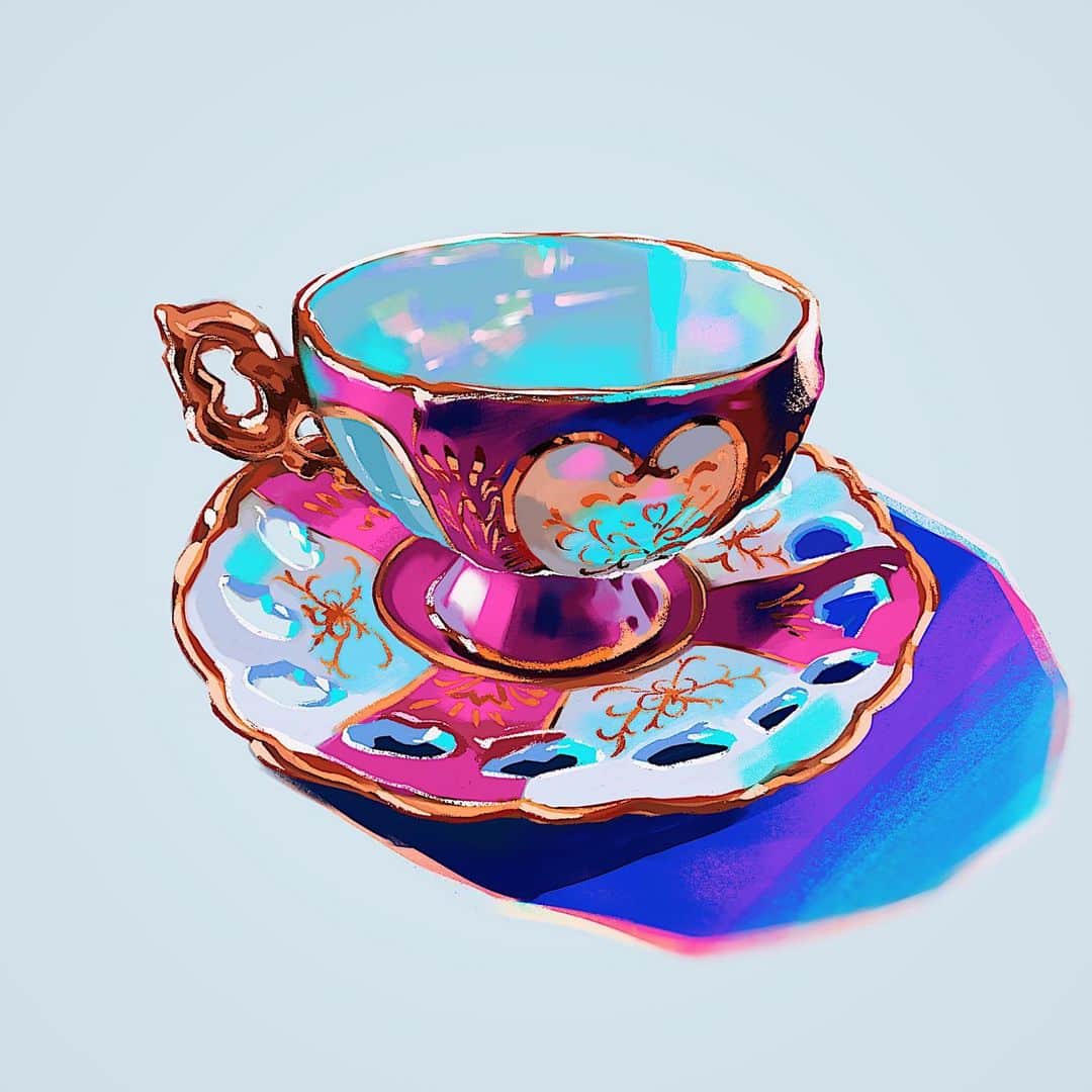meyocoさんのインスタグラム写真 - (meyocoInstagram)「old teacup studies ☕️」7月16日 3時06分 - meyoco