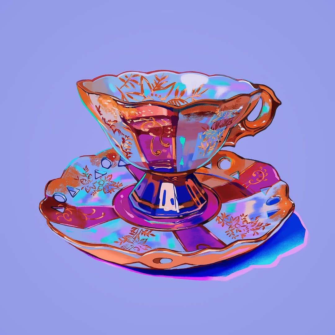 meyocoさんのインスタグラム写真 - (meyocoInstagram)「old teacup studies ☕️」7月16日 3時06分 - meyoco