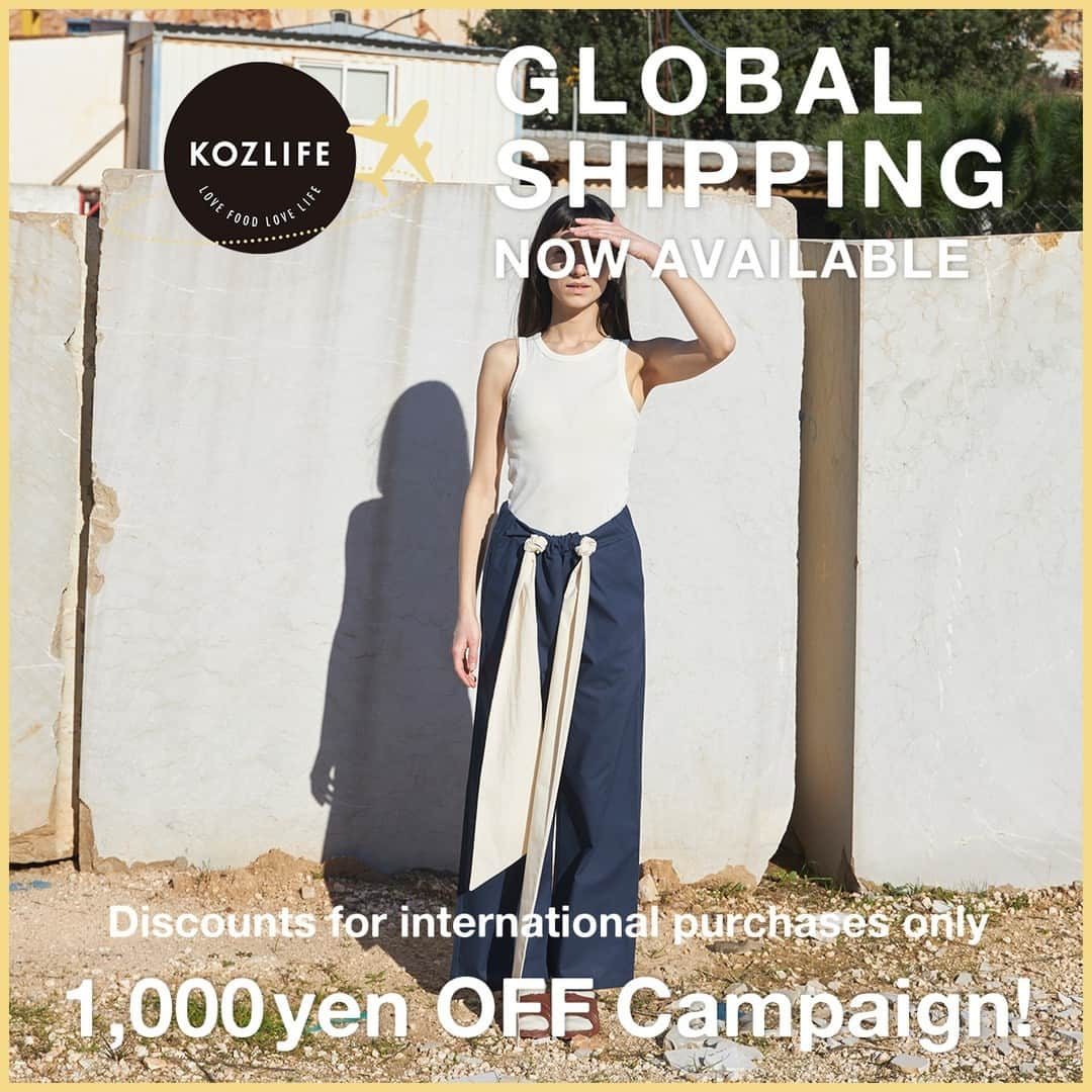 KOZLIFEさんのインスタグラム写真 - (KOZLIFEInstagram)「Thank you for visiting KOZLIFE. In order to meet the demand from overseas customers, KOZLIFE products can now be purchased from overseas as well. 　 ＼1,000yen OFF Campaign!／ We offer 1,000 yen off for purchases over 10,000 yen from overseas. Enjoy your shopping!  from July 10 to July 23, 2023.  ------------------------------------------------------------------------------------ [Countries] 125 countries where delivery companies such as EMS and Fedex can deliver [languages] English / Chinese (simplified / traditional) / Japanese [Purchasing service] World Shopping BIZ (Operating company: Zig-Zag Co., Ltd.) 　 When you access our website from overseas, a special order cart will be displayed and you can place an order from there. Purchasing service “World Shopping BIZ” will take orders from KOZLIFE and send to your doorstep. 　 Please see the official website for details. If you live outside of Japan or have friends overseas, please check it out. Thank you for your continued support.  #KOZLIFE #LoveFoodLoveLife #Interior #instahome #instagood #instajapan #fashion #InternationalShipping  #Campaign #海外発送可能 #해외배송 #国际配送 #國際配送 #캠페인 #活动 #海外からの購入限定キャンペーン #signe #NellaPants」7月16日 16時00分 - kozlife_tokyo