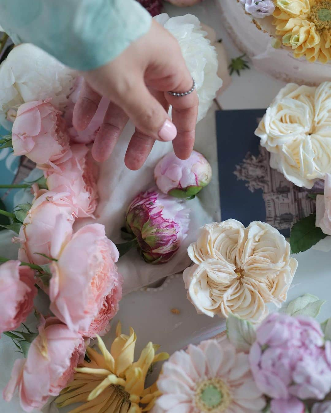 청담 수케이크 (atelier soo)さんのインスタグラム写真 - (청담 수케이크 (atelier soo)Instagram)「ㅡ  📝🌎🇨🇳 In-person class   #buttercream #flower #pipingflowers」7月16日 9時00分 - soocake_ully