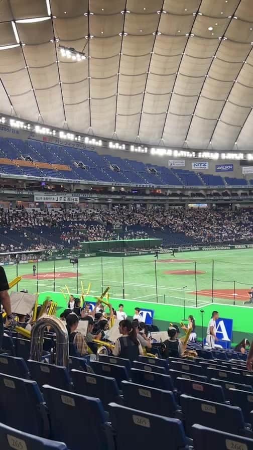 吉田由美のインスタグラム：「都市対抗野球　  SUBARU vs JFE西日本  始球式  in 東京ドーム」