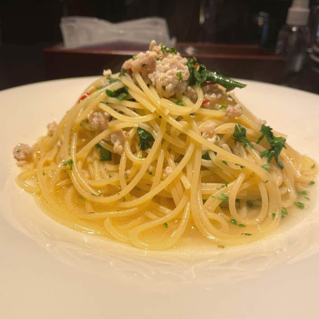 遠野遥のインスタグラム：「おいしかったパスタ #パスタ」