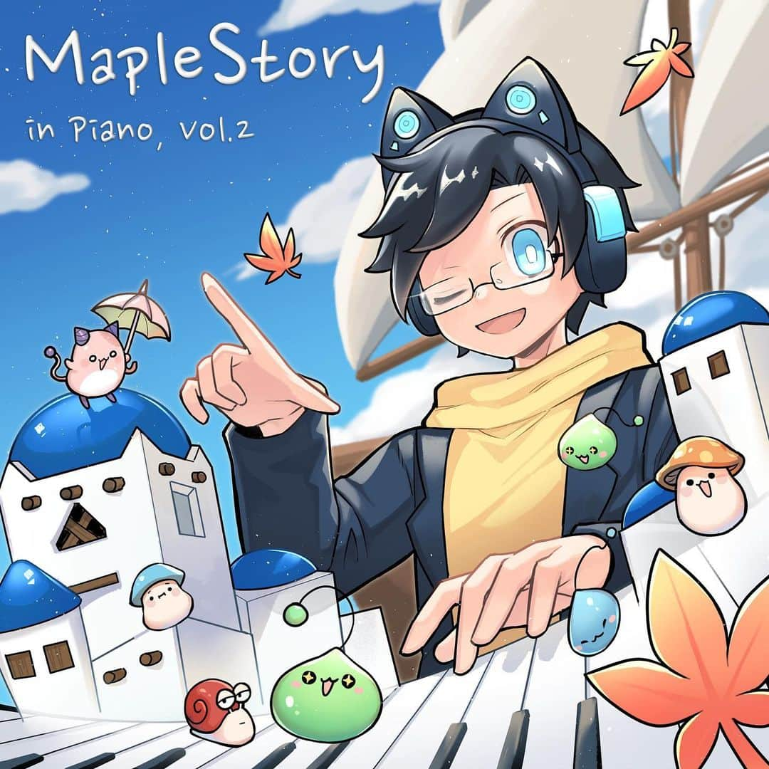 SLSのインスタグラム：「#slsnewalbum 【NEW ALBUM RELEASED 新專輯公開】 🍁MapleStory in Piano, Vol.2 🍁楓之谷鋼琴精選集第二彈 🔗 https://lnk.to/mspiano2 - 繼第一彈上架後暌違數年，第二張終於出爐了！這張精選集收錄了10首楓之谷經典BGM的鋼琴演奏，如《魔法森林》、《維多利亞港》、《綠水靈洞》，其中有6首是YouTube上還未發佈過的全新錄音，聽著音樂不知不覺就會回想起過去泡在楓之谷世界中的點點滴滴！ - After a few years since the release of the Vol.1, the second one is finally here! This compilation album includes piano performances of 10 classic MapleStory BGMs such as "Ellinia," "Lith Harbor," and "Leafre" Among them, 6 songs are brand new recordings that haven't been released on YouTube yet. As you listen to the music, you'll undoubtedly find yourself reminiscing about the times you spent in the world of MapleStory! - Cover Artwork by @wwwwwwenyu  - #piano #pianomusic #maplestory #新楓之谷 #楓之谷 #slsmusic #메이플스토리」