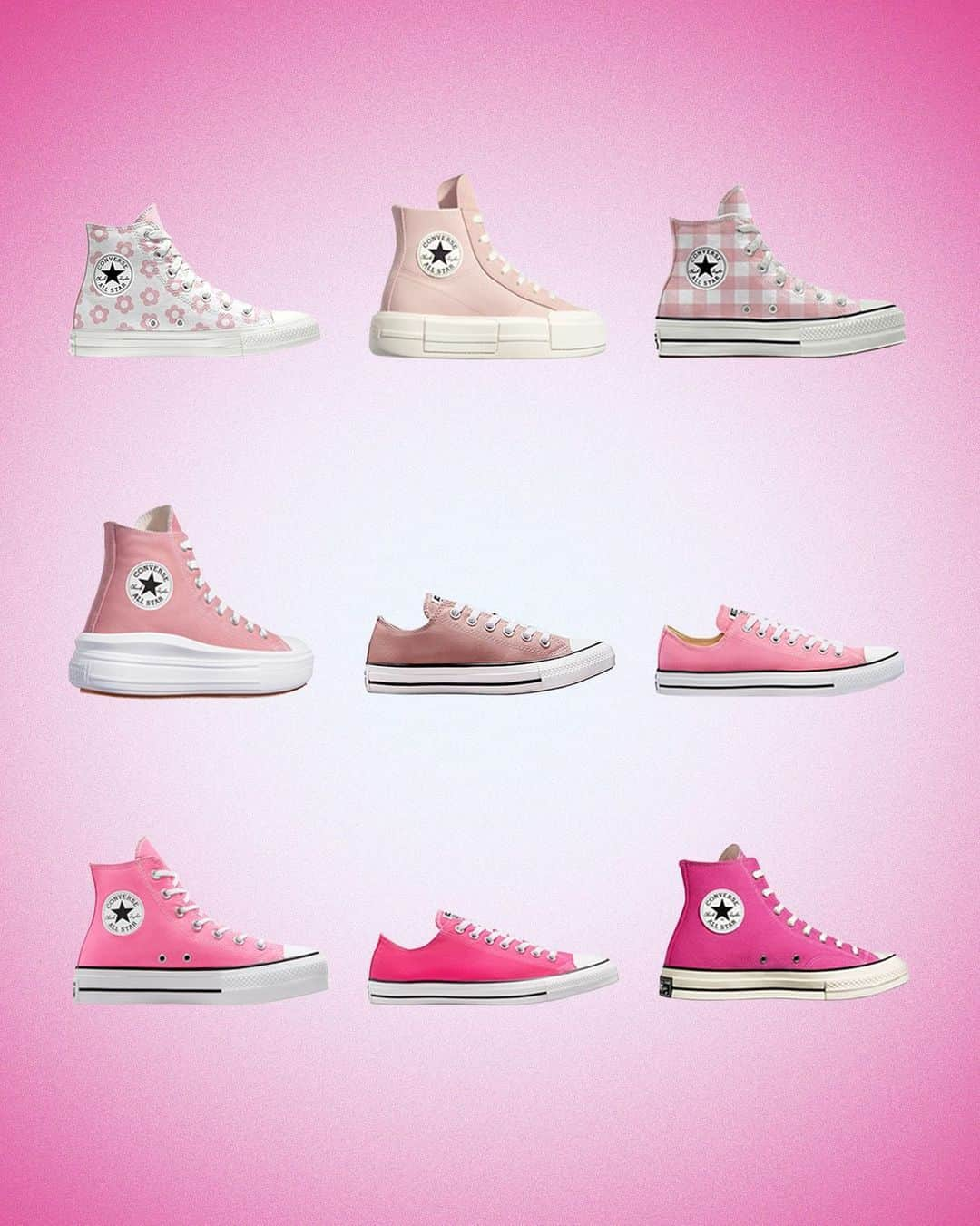 converseのインスタグラム：「Pink by popular demand 🎀💞  Get your pair of pink Chucks on Converse.com (link in bio).」