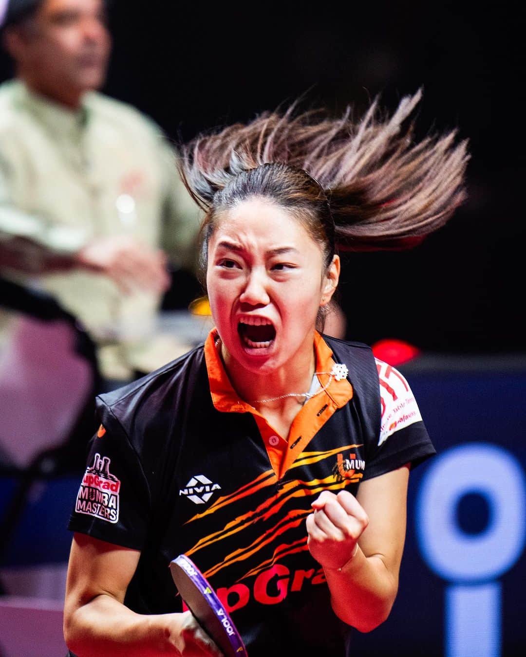 リリー・チャンのインスタグラム：「Lightning Lily ⚡  #TheRallyContinues #UltimateTableTennis #TableTennis #EveryTableIsAPlayground #HarTablePlayground #UTTonJioCinema #UTTonSports18」