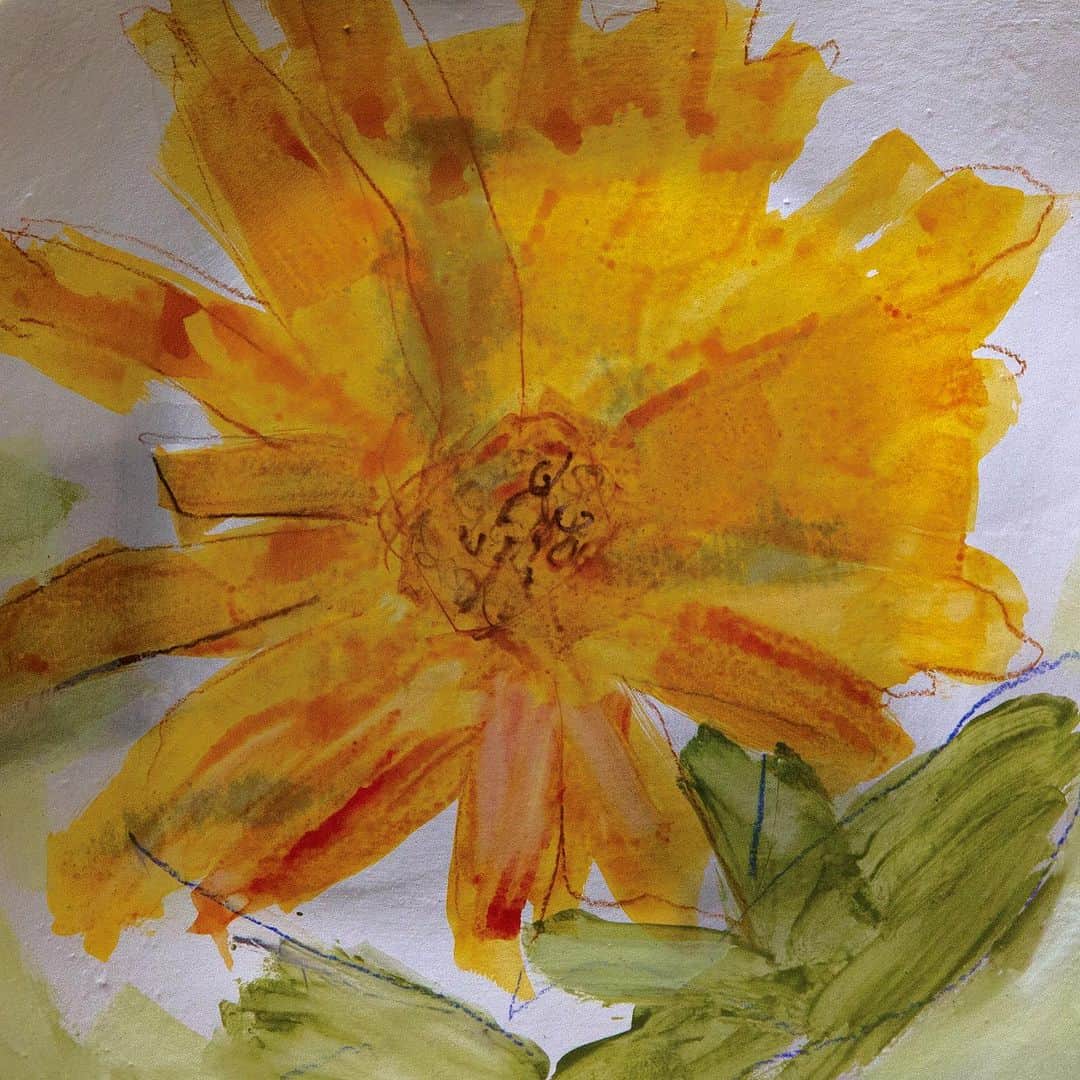 Uzo Hiramatsuのインスタグラム：「past work #painter #Japan #fukuoka #contemporaryart #painting #drawing #mixedmedia  #flower #flowers」