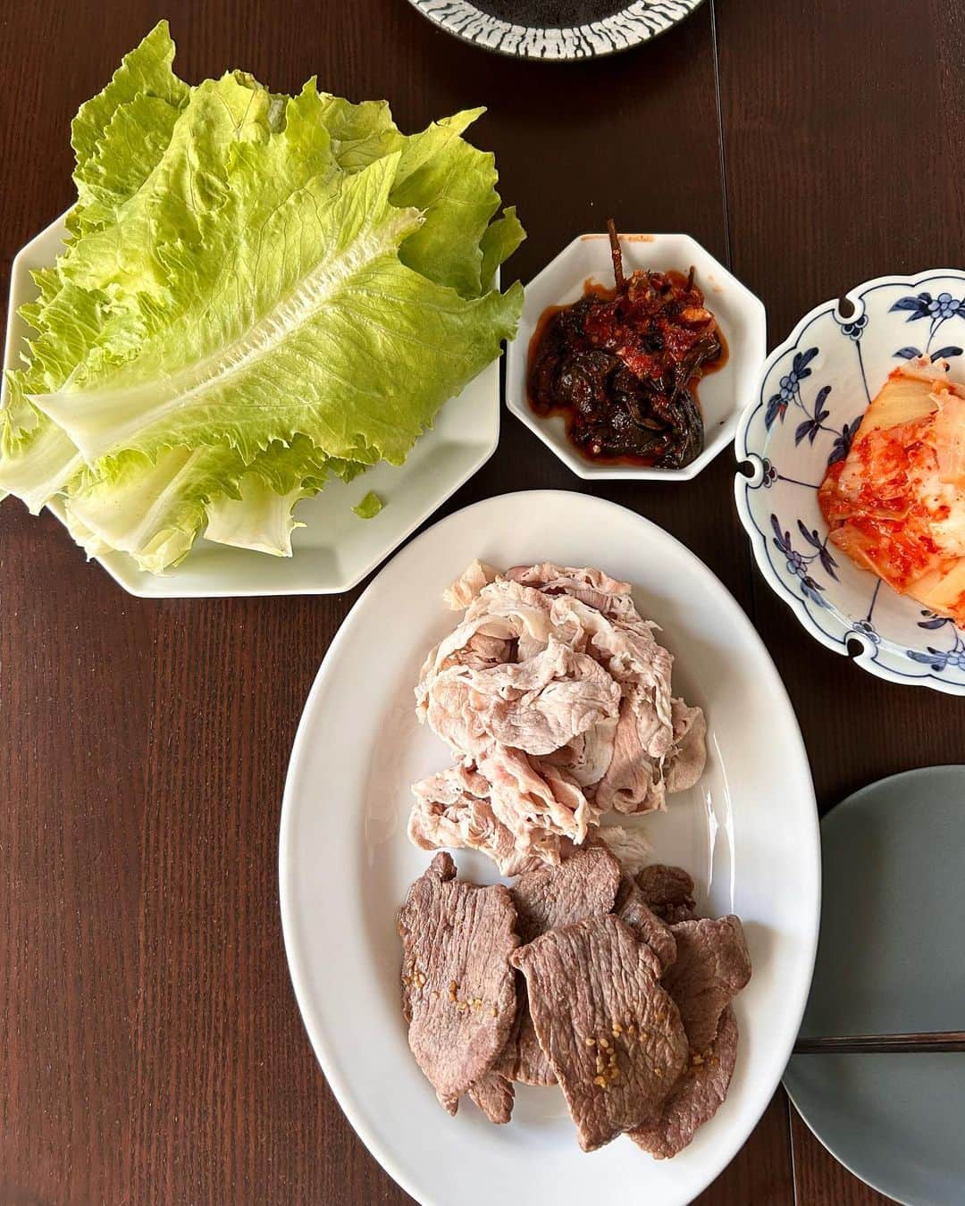 のインスタグラム：「・ チャルモッケスムニダ〜😋  #おうちごはんハムニダ #oppathanks」