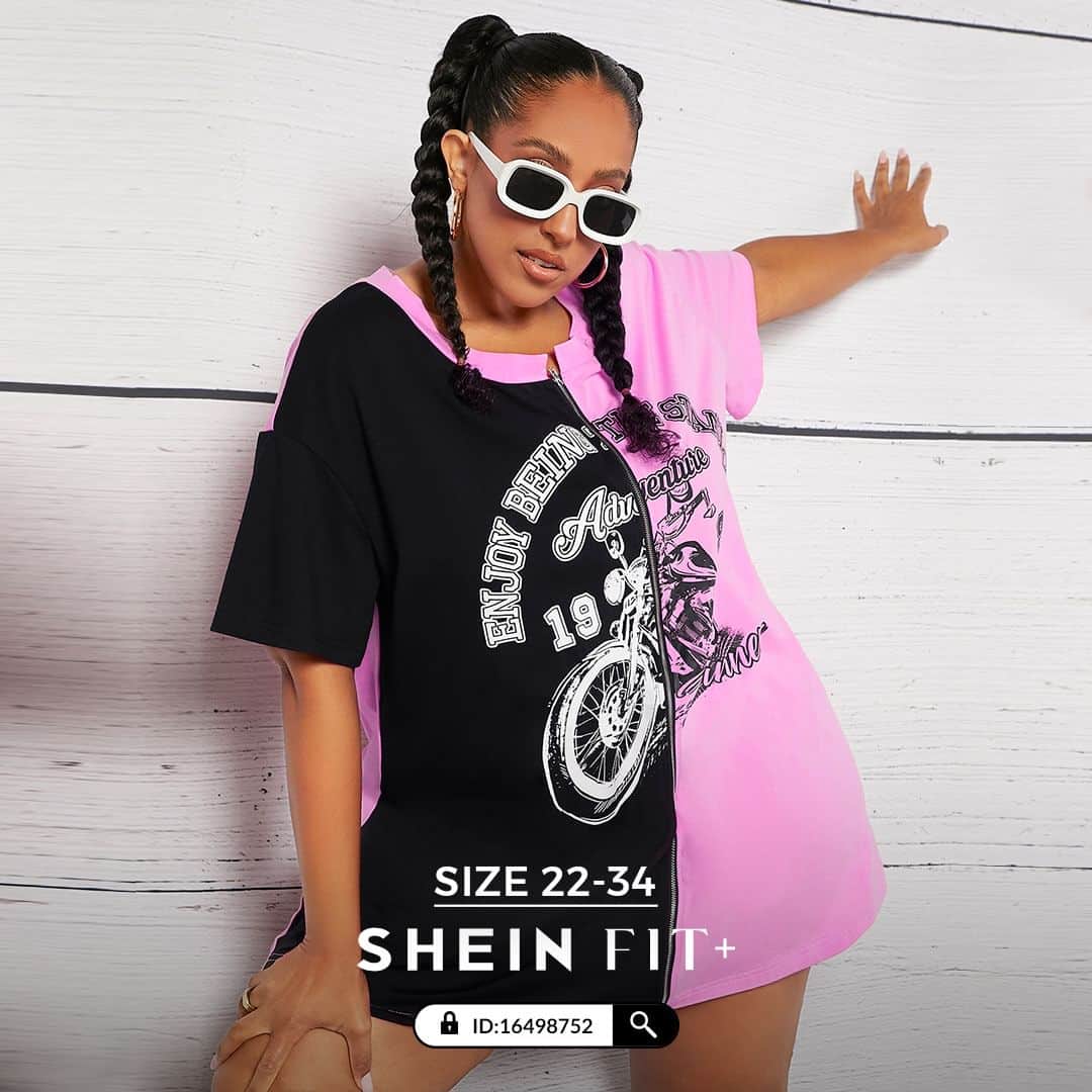 SHEINのインスタグラム：「Put your style in sport mode with ultra-cool wardrobe essentials that top the trend lists 🏎️✨  🔎16876399 16499032 16498994 16498983 16498771 16498752  #SHEINFITPLUS」