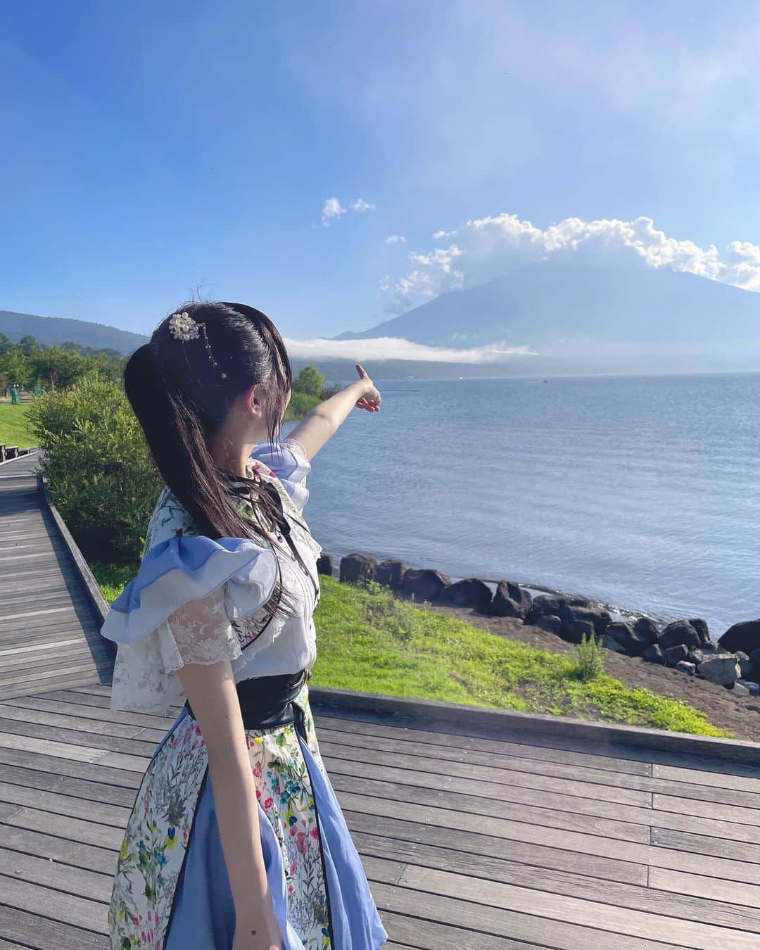 石田千穂さんのインスタグラム写真 - (石田千穂Instagram)「🗻！！ #山中湖 #富士山」7月16日 19時53分 - chiho_ishida