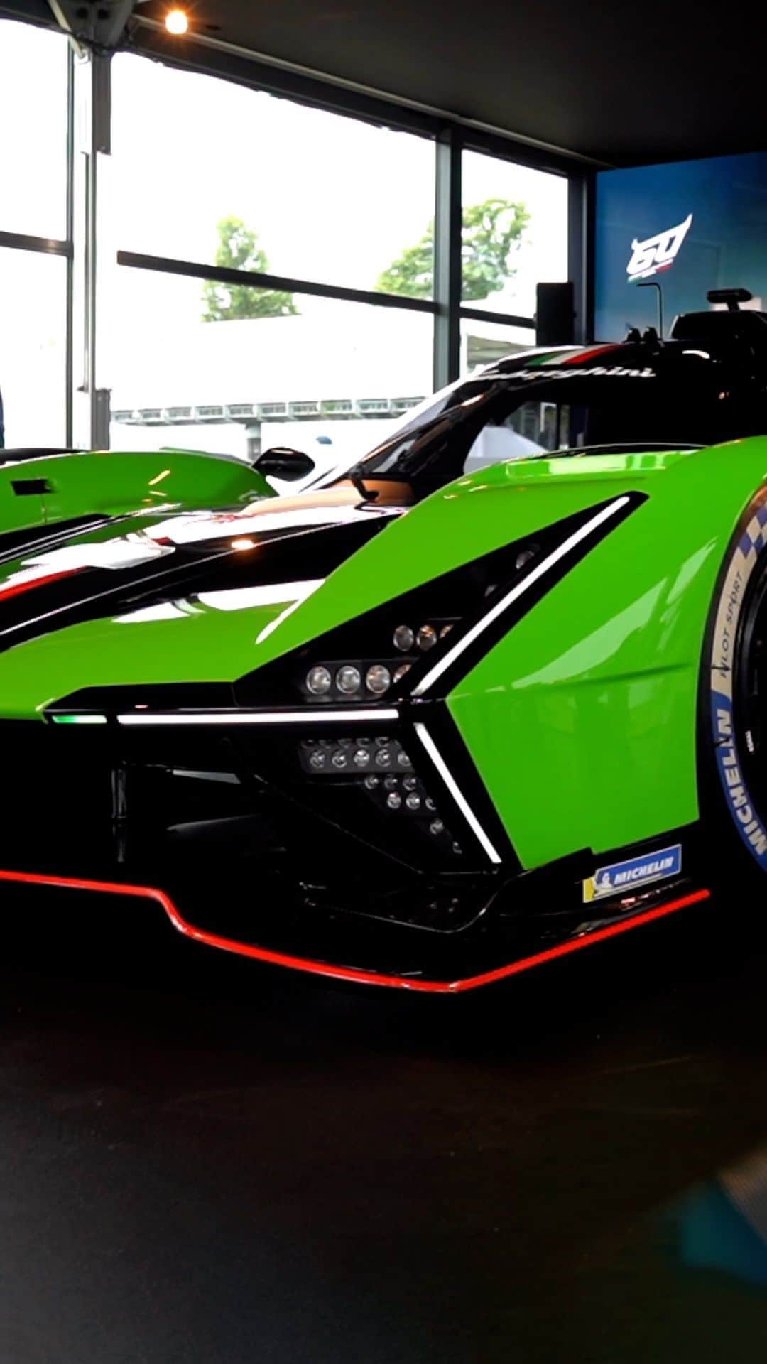 ランボルギーニのインスタグラム：「It’s hard to believe it’s already been these incredible days! But that tends to happen when you’re immersed in a world of automotive wonders. Our very own debutant, the SC63, our first hybrid racing prototype, took center stage, a testament to our relentless pursuit of innovation. Engaging with our enthusiastic fans, we blazed through the track with the mighty Huracán Sterrato and unveiled our latest achievements, such as the captivating Revuelto. The thirtieth @fosgoodwood served as a splendid tribute, celebrating sixty years of unparalleled greatness.  #Lamborghini #LamborghiniSC #LamborghiniSC63」