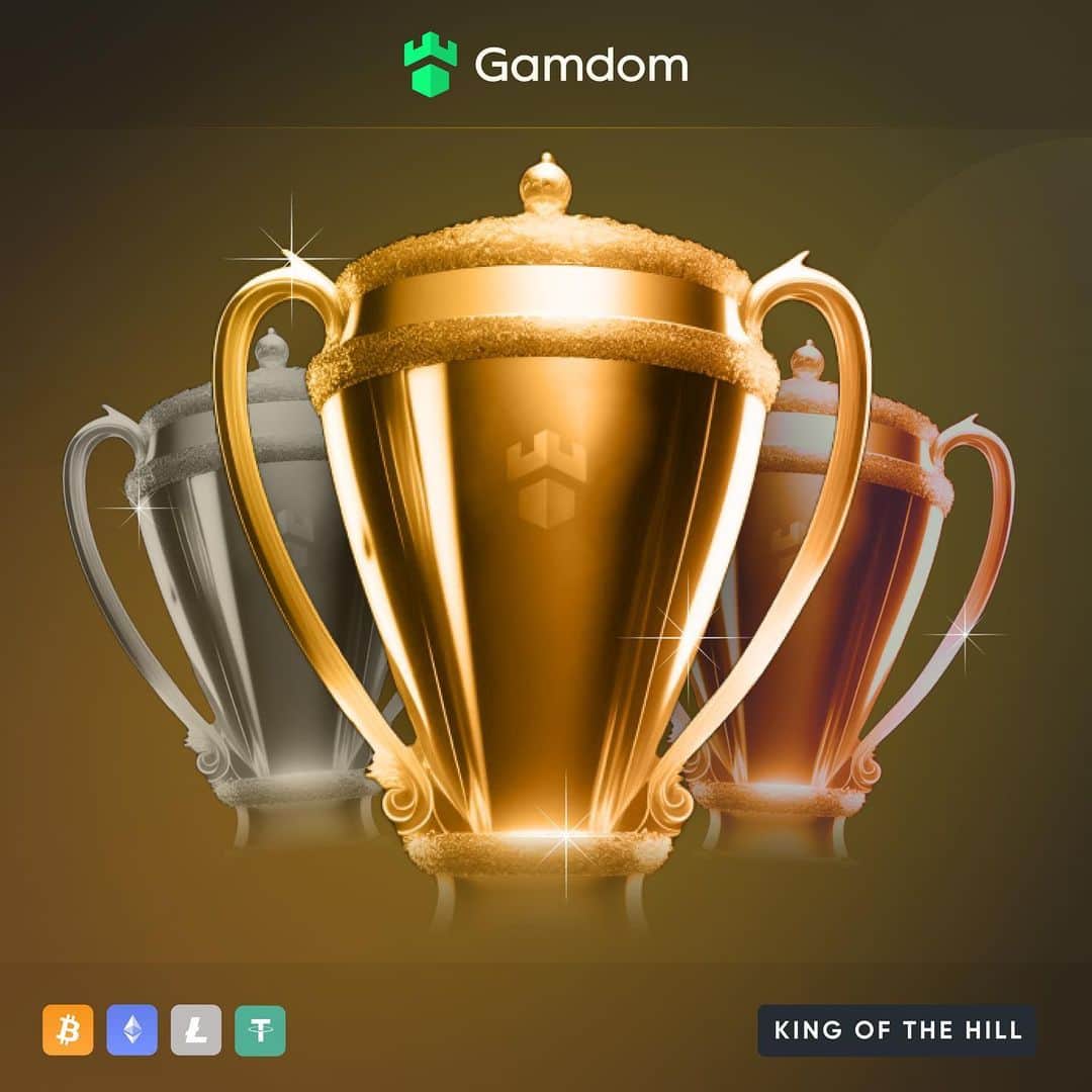 ウサイン・ボルトのインスタグラム：「👑 King Of The Hill $1,000,000.00 👑  Another round has started at @gamdom and they're looking for a new King to give $355,000.00 to!  But you must prove yourself by battling other proud noblemen to conquer the throne 🤴  Do you have it in you to become a King? 🧐」