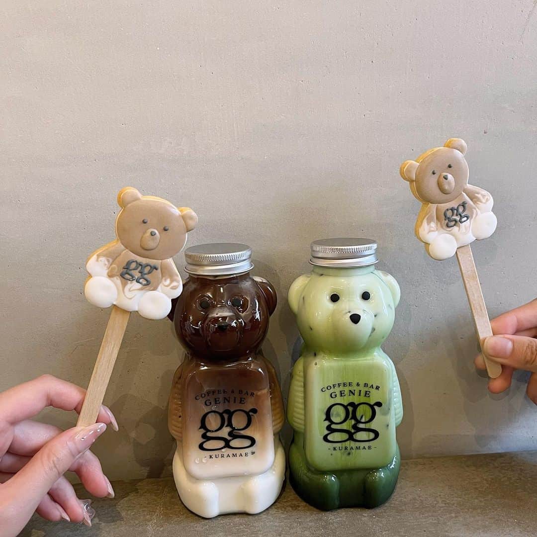 夏井さらさんのインスタグラム写真 - (夏井さらInstagram)「くまのボトルが可愛すぎたカフェ🧸🤍 @genie_kuramae   飲み終わったボトルは店員さんが洗ってくれて持ち帰れたよ❤︎  . . . #蔵前カフェ #くまボトル #geniekuramae」7月16日 20時58分 - sara_natsui