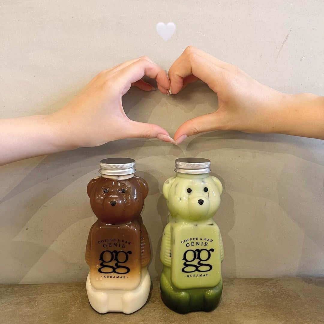 夏井さらさんのインスタグラム写真 - (夏井さらInstagram)「くまのボトルが可愛すぎたカフェ🧸🤍 @genie_kuramae   飲み終わったボトルは店員さんが洗ってくれて持ち帰れたよ❤︎  . . . #蔵前カフェ #くまボトル #geniekuramae」7月16日 20時58分 - sara_natsui