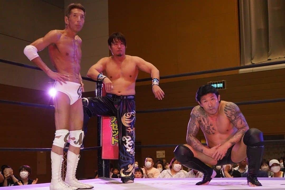 坂口征夫のインスタグラム：「2023.7.16 福島 珍しい組合せ もう多分、一生組まない！  #ddtpro」