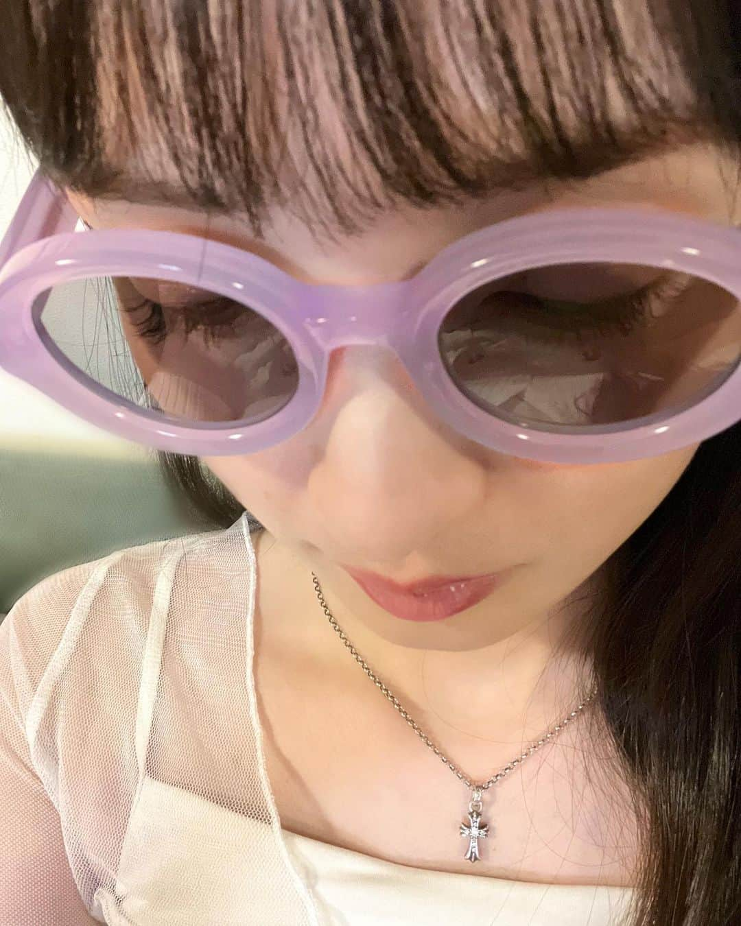 奥村佳恵さんのインスタグラム写真 - (奥村佳恵Instagram)「🕶️💜」7月16日 21時54分 - okumura_kae