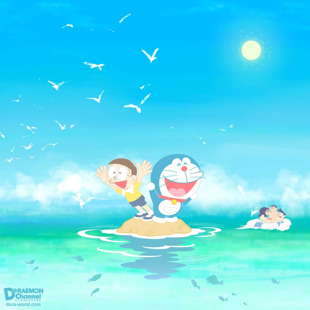 ドラえもんさんのインスタグラム写真 - (ドラえもんInstagram)「今日7月17日は、海の日♪ ドラえもんといっしょなら、のび太くんだって…！？ みんなも暑さに気をつけて、元気な夏をすごしてね♪  #ドラえもん  #doraemon #7月17日 #海の日 #三連休最終日」7月17日 10時00分 - dorachan_official
