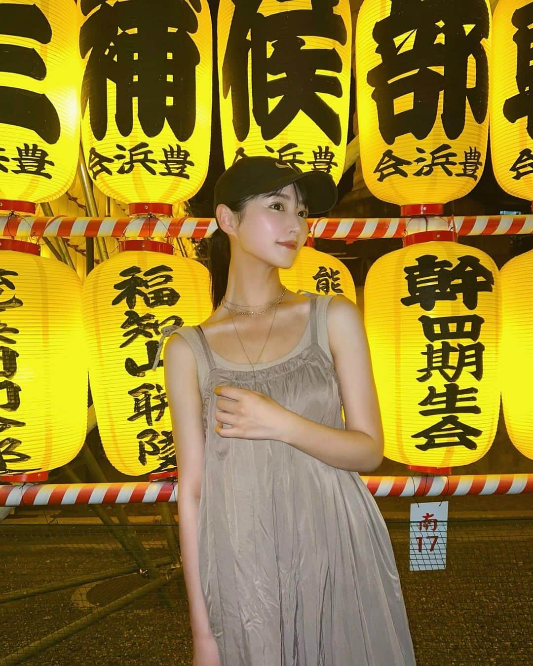 川瀬もえのインスタグラム：「靖国神社のみたま祭に行ってきたよ🏮 たくさんの提灯の迫力がすごかった〜！  #1日1川瀬」