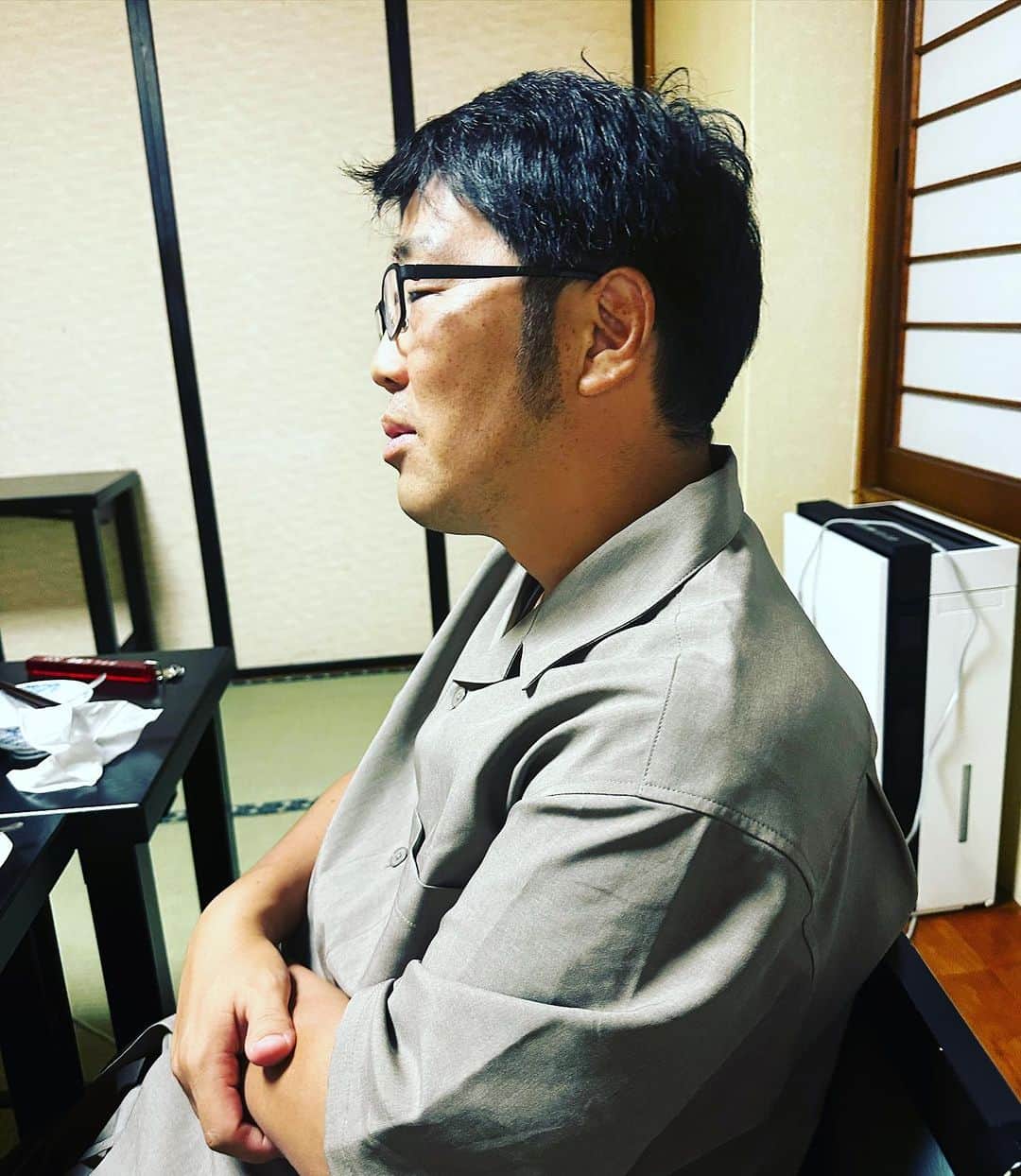 マッコイ斉藤のインスタグラム：「レッドソックス時代の上原投手みたいな拓ちゃん！ #大遅刻してごめんなさい  #鮭川村エコパークありがどサマー祭」