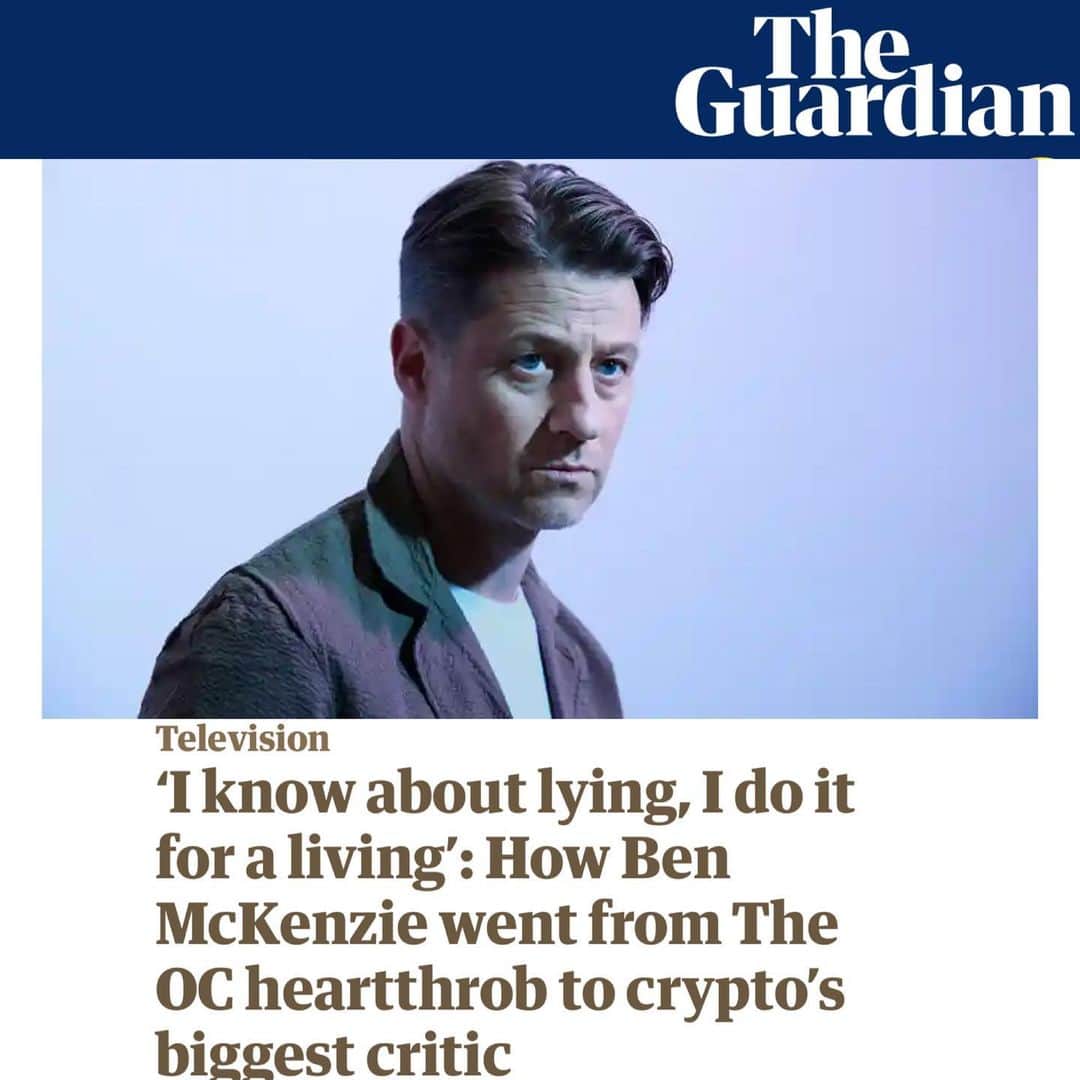 ベンジャミン・マッケンジーのインスタグラム：「It was my pleasure to speak with @eminesaner of @guardian for the UK release of “Easy Money”, available for pre-order now.」