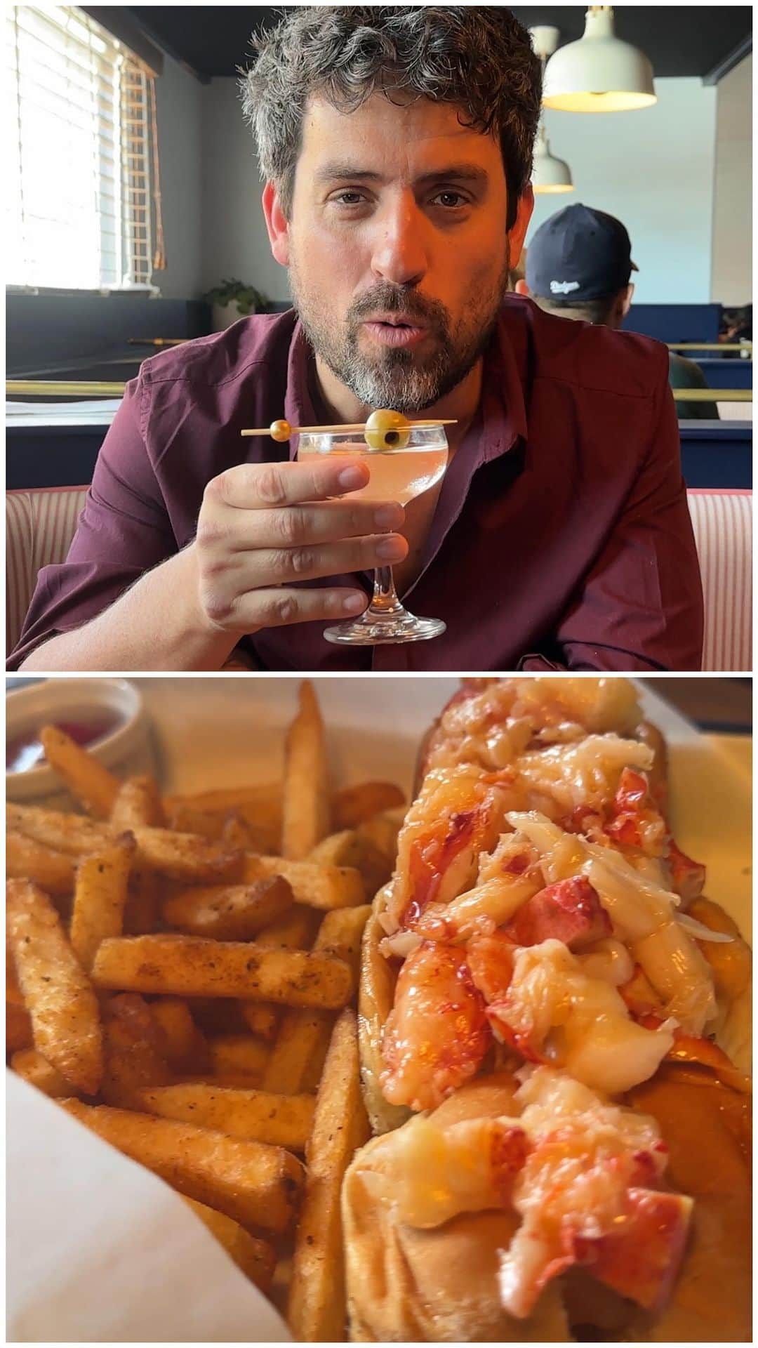 エド・ウィークスのインスタグラム：「Miso lobster roll! Spicy oysters! Thanks! . #WeeksEats @the_lonely_oyster #seafood #lobsterroll #oysters #uni #ceviche #foodreview」