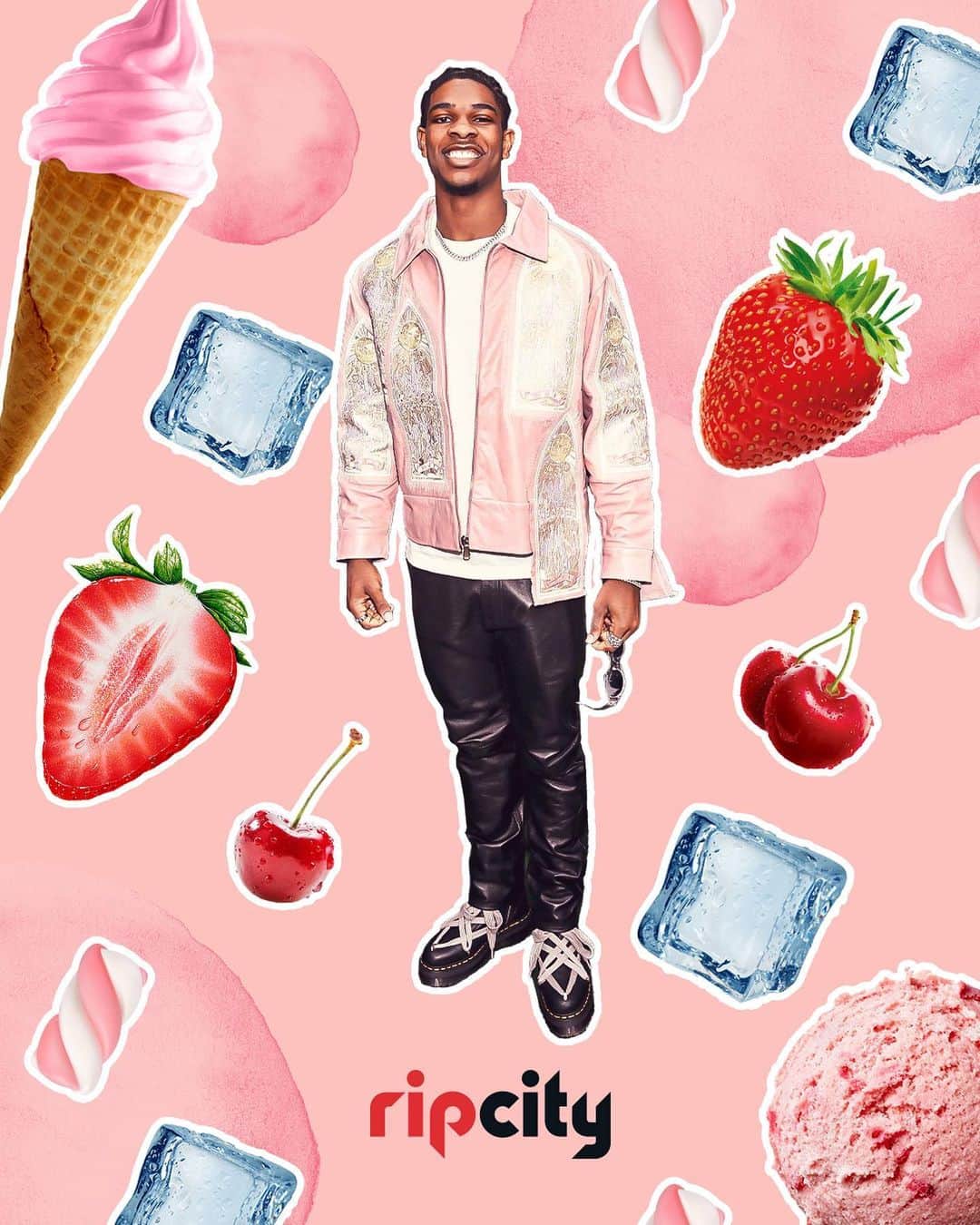 ポートランド・トレイルブレイザーズのインスタグラム：「flavors 🍓🥑🍫🥭  #NationalIceCreamDay」