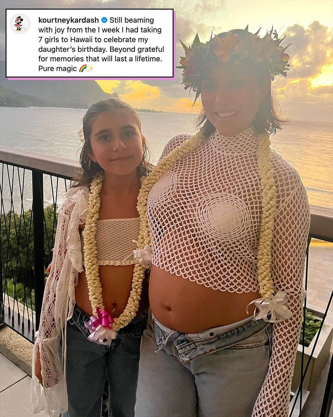 E! Onlineさんのインスタグラム写真 - (E! OnlineInstagram)「Penelope Disick got the ultimate girls trip in paradise to celebrate her 11th birthday. 💕 Link in bio for more photos from her trip with mom Kourtney Kardashian, North West and several friends. (📷: Instagram)」7月17日 5時02分 - enews