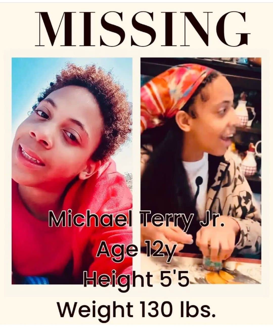 のインスタグラム：「This is my cousin plz help us if you see him🙏」