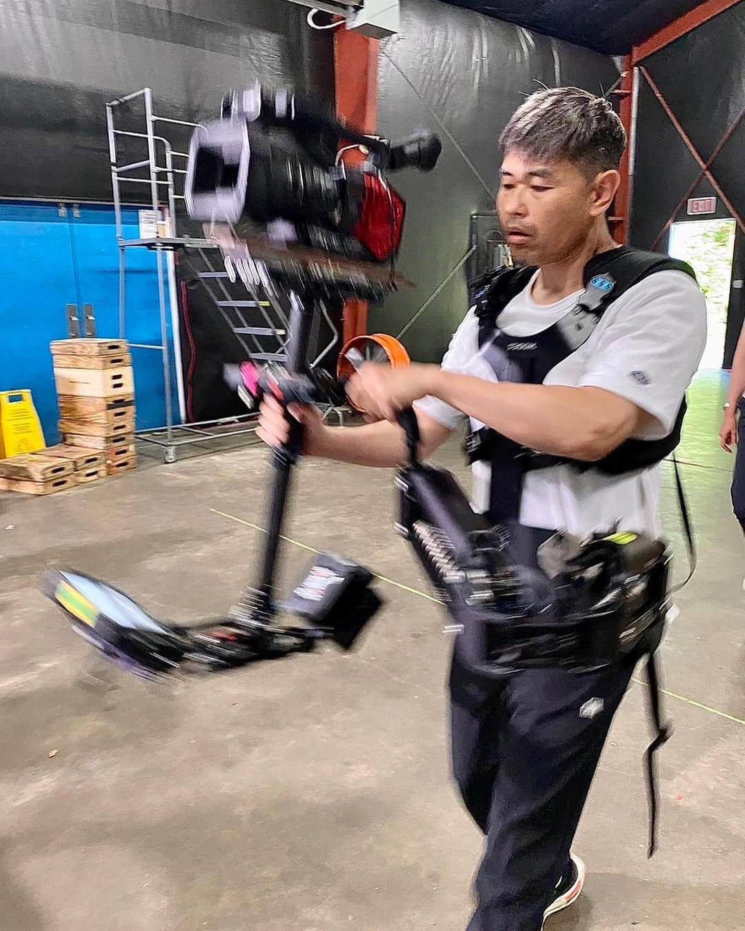 品川祐のインスタグラム：「#MaineMediaSteadicamWorkshop #必死なおじさん」