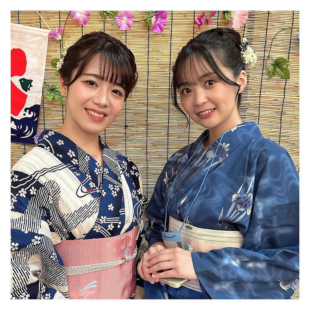 和智日菜子さんのインスタグラム写真 - (和智日菜子Instagram)「・ ・ ・ ・  こんばんは🌙♡ 3連休でしたが、みんなはどんな3連休でしたか🥺💭  私は祝日なのに今日は学校でした（ ; ; ） しかも… うっかり時間割間違えて、、 2時間も早く学校に着いてしまいました😂😂笑  ・  写真は、良くストーリーに登場する桜子🍒笑 キキ顔が逆だから写真撮るとき喧嘩にならないのがいい🙂笑  この日の〆はラーメン🍜笑 楽しかった〜〜〜っっ💌♡  ・ ・  明日からまた1週間頑張っていきましょう〜✨✨  #祇園祭 #祭り #お祭り #お祭り写真部 #浴衣 #浴衣ヘアアレンジ #浴衣ヘア #浴衣デート #浴衣女子 #兵児帯 #京都観光 #京都散策 #烏丸 #河原町 #ツイン #三つ編みアレンジ #編みおろし #編みおろしヘア #京都ヘアセット #淡色女子 #淡色コーデ #淡い民 #いいね返し #ラーメン女子」7月17日 20時18分 - wachihinako