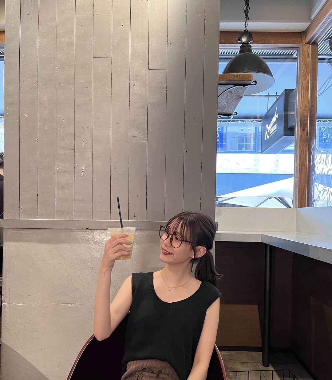 中野妃菜のインスタグラム：「渋谷のカフェ可愛かった☕️」