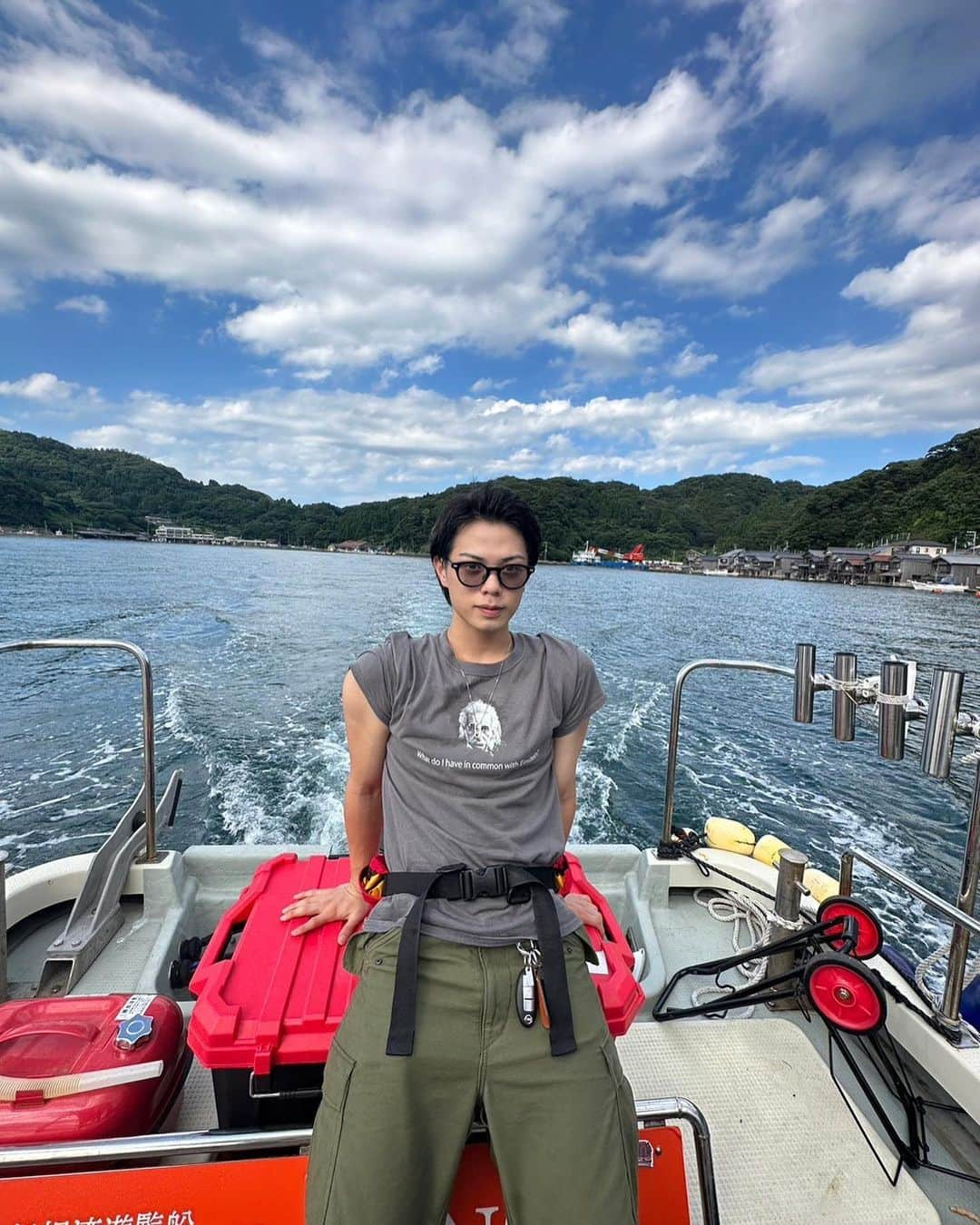 流稜太のインスタグラム：「📍伊根の舟屋  初夏のお出かけにピッタリでした。 歴史ある街並み感じれて、都会住んでると非日常感得れます！」