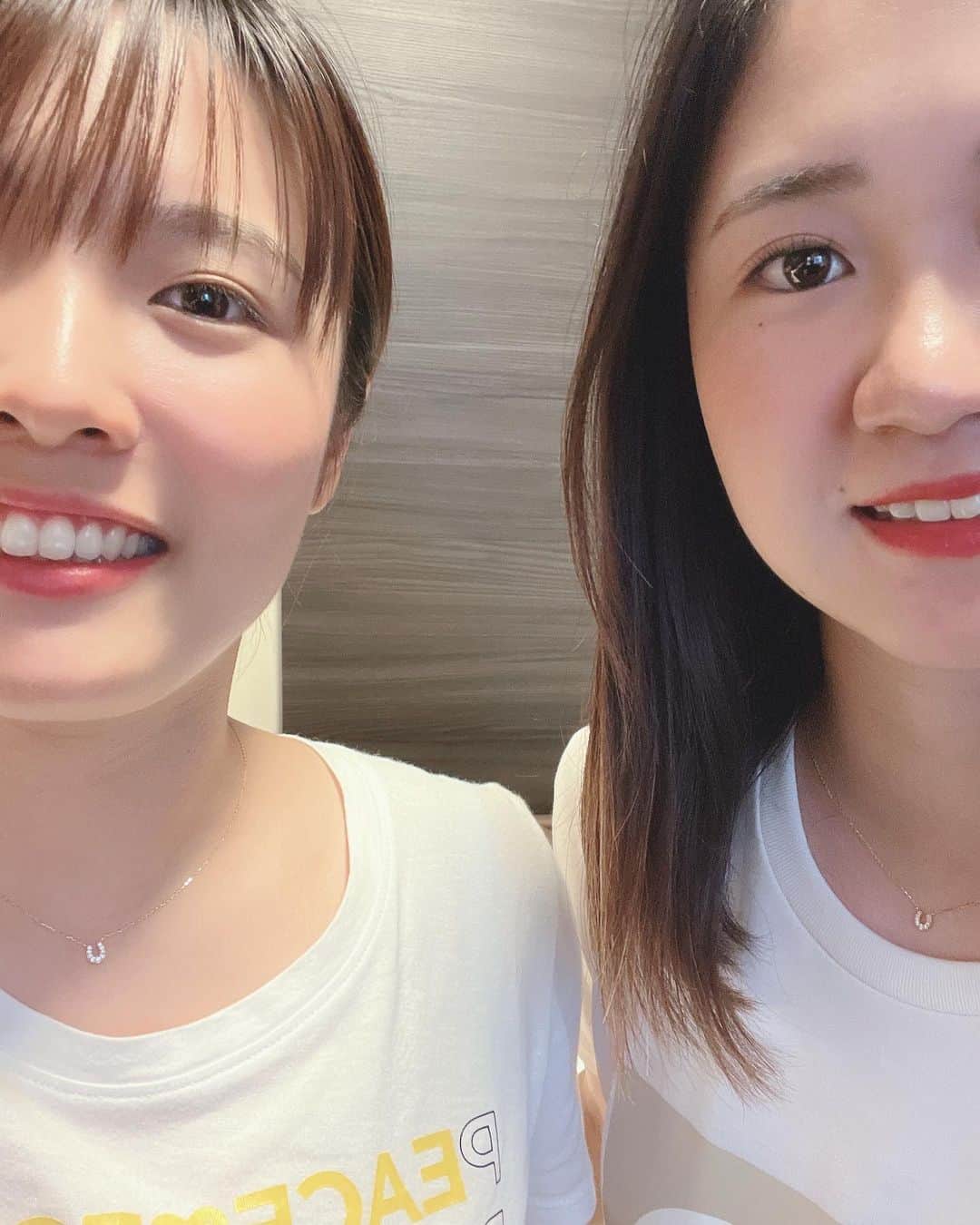 安藤京佳のインスタグラム：「. @ete_official 様の ネックレスを頂きました💎 可愛いのが沢山あってすごく悩んだのですが、菜央とお揃いにしてもらいました🫰🤍 これを付けてこの夏も頑張ります🔥 ありがとうございました☺️」