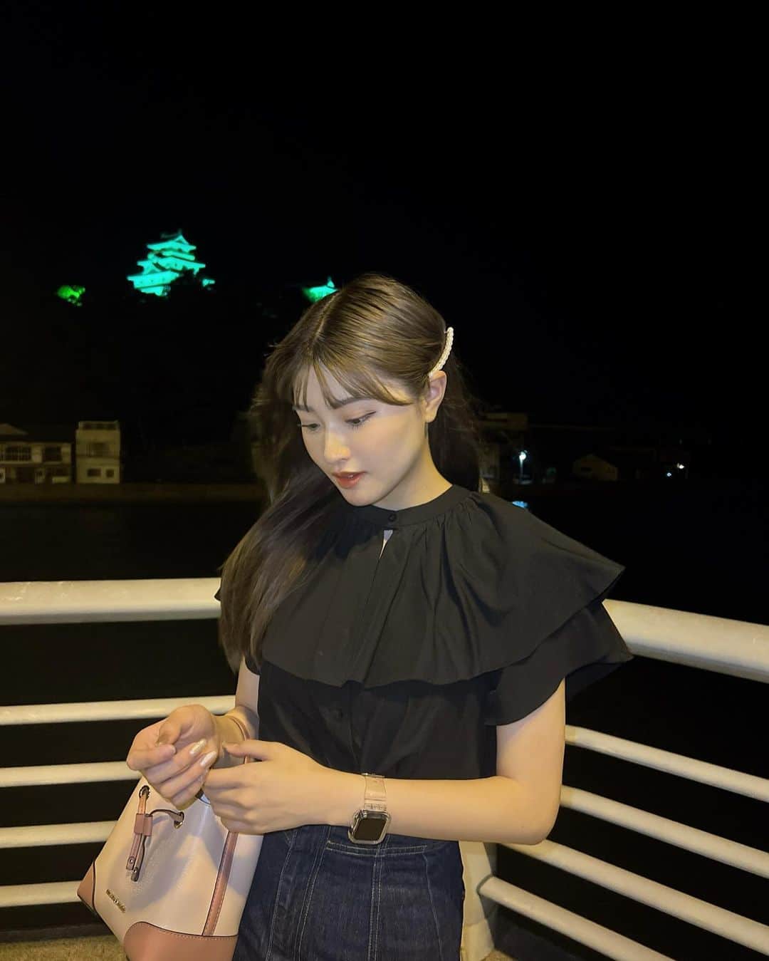 若林真帆さんのインスタグラム写真 - (若林真帆Instagram)「花火大会いてきた🍧🎇夏💯💯 #lagunamoon  #ootd」7月17日 19時49分 - mhopu_