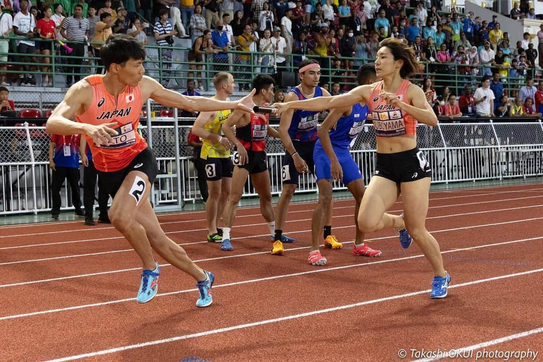 日本陸上競技連盟さんのインスタグラム写真 - (日本陸上競技連盟Instagram)「. /／ 【#アジア選手権】🇹🇭 フォトアルバム📸 \＼  Day4️⃣☀️🌙① #宇都宮絵莉(長谷川体育施設) ##山本亜美(立命館大学) #今泉堅貴(筑波大学) #久保山晴菜(如水会 今村病院) #松本奈菜子(東邦銀行) #佐藤風雅(ミズノ) #長谷川直人(新潟アルビレックスRC) #赤松諒一(アワーズ) #堤雄司(ALSOCK群馬) #湯上剛輝(トヨタ自動車) #山﨑有紀(スズキ) #大玉華鈴(日体大SMG)  応援ありがとうございました📣‼️  ✅大会情報はこちら https://www.jaaf.or.jp/competition/detail/1760/  #声援を力に_挑戦のその先へ」7月17日 11時35分 - jaaf_official