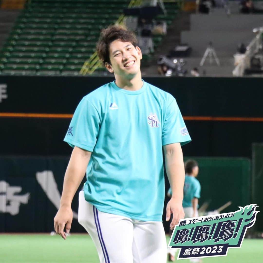 のインスタグラム：「#practicephoto #2023年7月17日 #vsオリックスバファローズ #福岡paypayドーム #鷹の祭典2023 #softbankhawks  #ホークス #sbhawks #鷹鷹鷹」