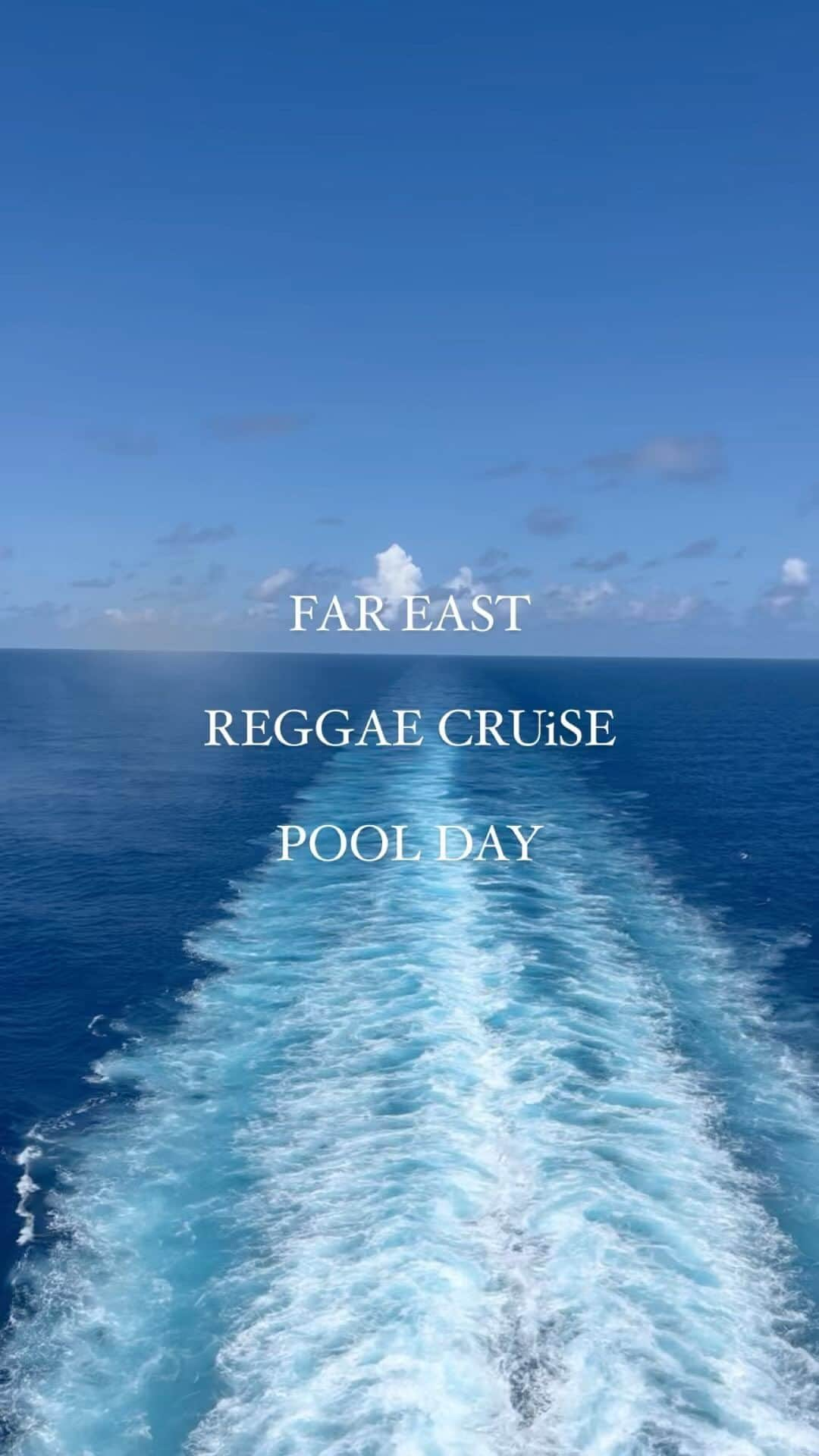 難波礼華のインスタグラム：「FAR EAST REGGAE CRUiSE Day2航海日🚢POOL DAY♡」