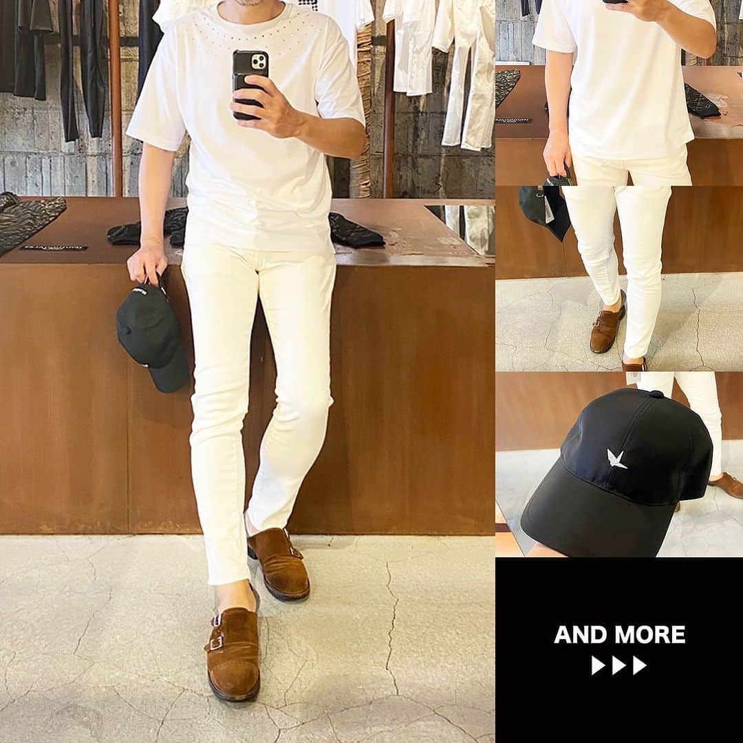 セレクトショップN.K.Bのインスタグラム：「✨今日のN.K.B STYLE✨ 👕【Tシャツ】1piu1uguale3 2023 S/S DECORA T (WHITE) 👖【パンツ】1piu1uguale3 2022 A/W 9 TAPERED (WHITE USED) 🎩【キャップ】1piu1uguale3 2023 S/S 113 POLO CAP (BLACK)  セレクトショップN.K.B小林です。  1piu1uguale3 2023 S/S DECORA Tと1piu1uguale3 2022 A/W 9 TAPEREDで全身WHITEスタイル♪ 非現実的な色合わせかもしれませんが、個人的には好みです☆  2023 SUMMER SALEもこの機会に、是非ご利用ください♪  全品送料無料❗️新規会員登録ですぐ使える1,000ポイントも進呈中です。  ++++++++++++++++++++ N.K.Bは、福井県福井市にあるセレクトショップ。 オーナーの小林が、取扱ブランドの最旬コーデと新作先行予約・入荷情報をPostしています。 もしよければ、いいね＆フォローよろしくお願いします❗  【主な取扱ブランド】 AKM | エイケイエム VEGAHLUXE | ヴェガリュクス 1piu1uguale3 | ウノピュウノウグァーレトレ 1piu1uguale3 SPORT| ウノピュウノウグァーレトレスポーツ LUXE163AKMBB | リュクス163エイケイエムビービー Junhashimoto | ジュンハシモト TFW49 | ティーエフダブリューフォーティーナイン TOM FORD EYEWEAR | トムフォード アイウェア DABORO | ダボロ PIUORO | ピウオッロ MOOSEKNUCKLES | ムースナックルズ newblance | ニューバランス and more… ++++++++++++++++++++  #1piu1uguale3 #ウノピュウノウグァーレトレ  #エヌケービー #メンズファッション #メンズファッションコーデ #ファッション好きと繋がりたい #メンズコーデ #お洒落さんと繋がりたい #おしゃれさんと繋がりたい #服好きな人と繋がりたい #ファッション好きな人と繋がりたい #ファッション大好き #今日のコーデ #本日のコーデ #ファッションコーデ #インスタファッション #エヌケービー #ファッションスナップ #ファッション好き #アパレルショップ #ファッションコーディネート #メンズアパレルショップ」