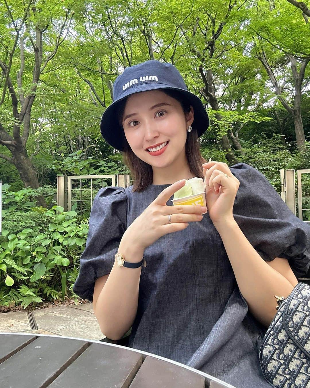 衛藤美彩さんのインスタグラム写真 - (衛藤美彩Instagram)「⁡ ⁡ 🍨🩵🤍 ⁡」7月17日 13時44分 - misa_eto_official