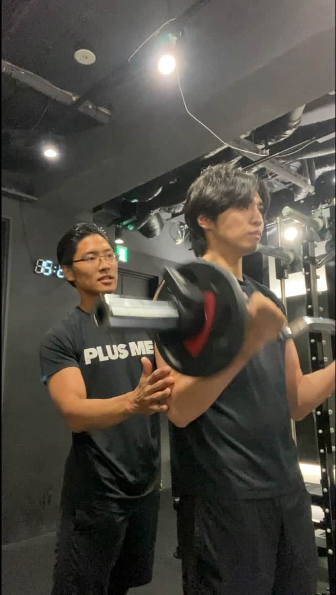 桐山漣のインスタグラム：「・ @plusme.jp  Work out🔥」