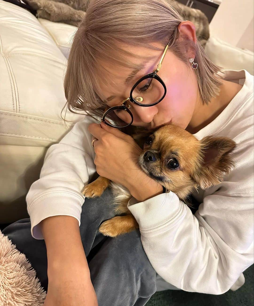 金田久美子のインスタグラム：「ハナコタ♡♡♡☺︎♡☺︎」