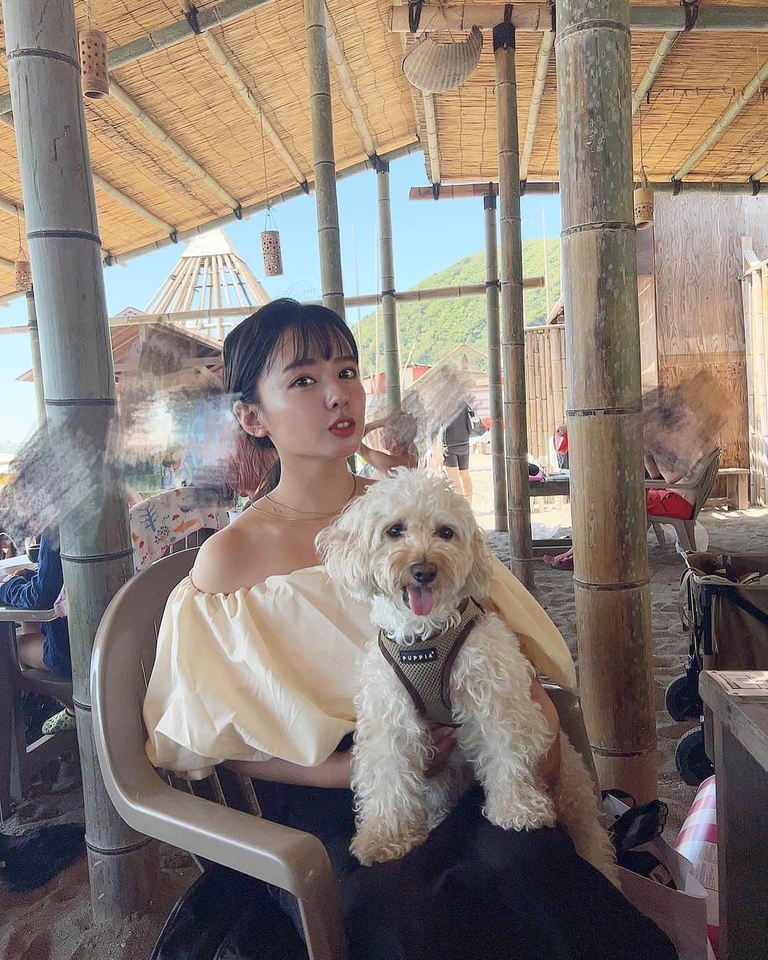 山田菜々のインスタグラム：「夏〜〜⛱️🌻🍉」