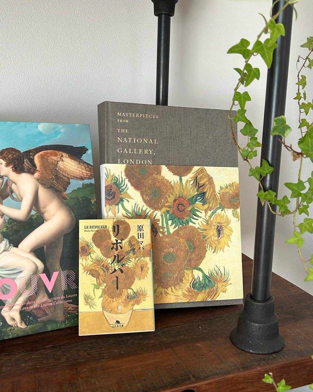 村田倫子さんのインスタグラム写真 - (村田倫子Instagram)「最近読んだ本。  マハさんが描く ゴッホは愛と敬意に溢れていて とても好きです。  数年前、ロンドンナショナルギャラリーの展示で、 はじめてひまわりを観たときに 美しいけど、言語化できない狂気的な何かに ぞっとしたのを思い出した…  忘れられなくて、期間中に2回観に行きました。魔力🌻  この本読んでから、みたかったな。」7月17日 20時15分 - rinco1023