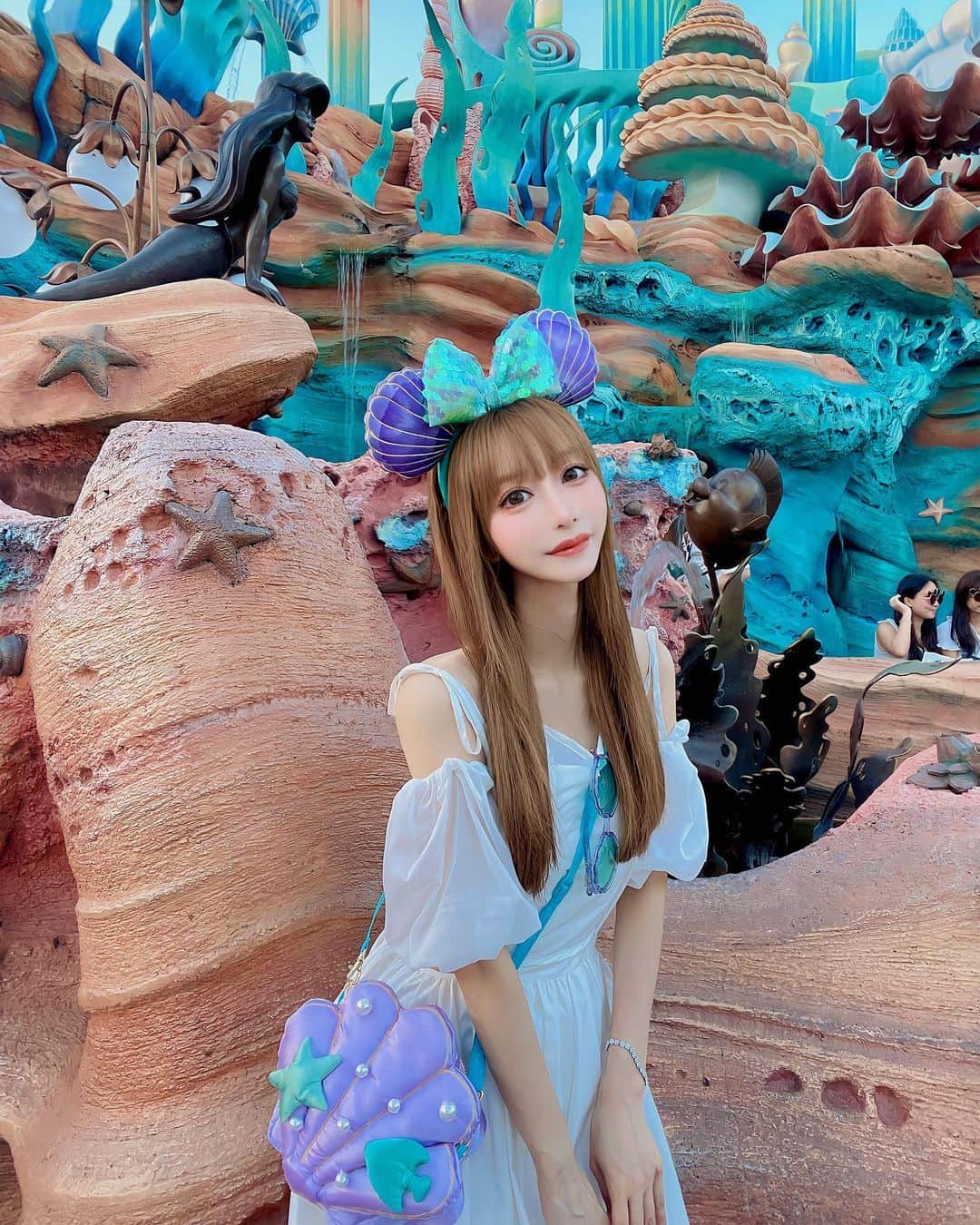 一條りおなのインスタグラム：「. 𝒯𝑜𝓀𝓎𝑜 𝒟𝒾𝓈𝓃𝑒𝓎 𝒮𝐸𝒜🧜🏻‍♀️🫧🐠🐚 . #disney #tokyodisneyresort  #tokyodisneysea #disneycode  #littlemarmeid  #ディズニー #東京ディズニーシー #東京ディズニーリゾート  #リトルマーメイド #マーメイドラグーン」