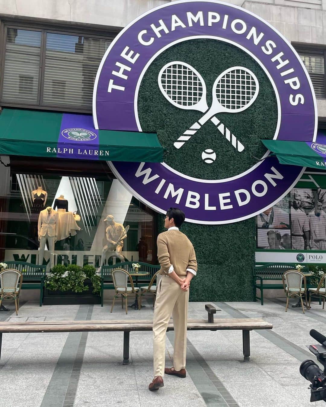 キム・ウビンさんのインスタグラム写真 - (キム・ウビンInstagram)「⠀ Wimbledon men's singles finals 2023 @ralphlauren 🎾」7月17日 16時45分 - ____kimwoobin