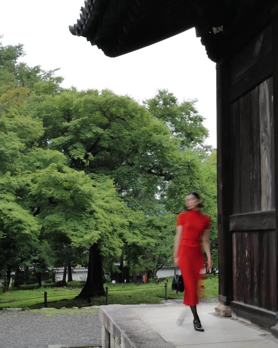 加藤ジュンコさんのインスタグラム写真 - (加藤ジュンコInstagram)「モノトーンしか着ない人の赤 傘は透明を選んで良かった」7月17日 20時52分 - _katojun_