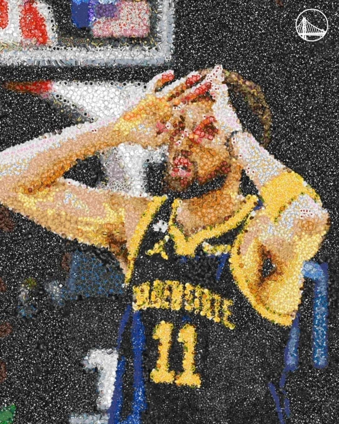 ゴールデンステート・ウォリアーズのインスタグラム：「😎☔️💙💛  #WorldEmojiDay」