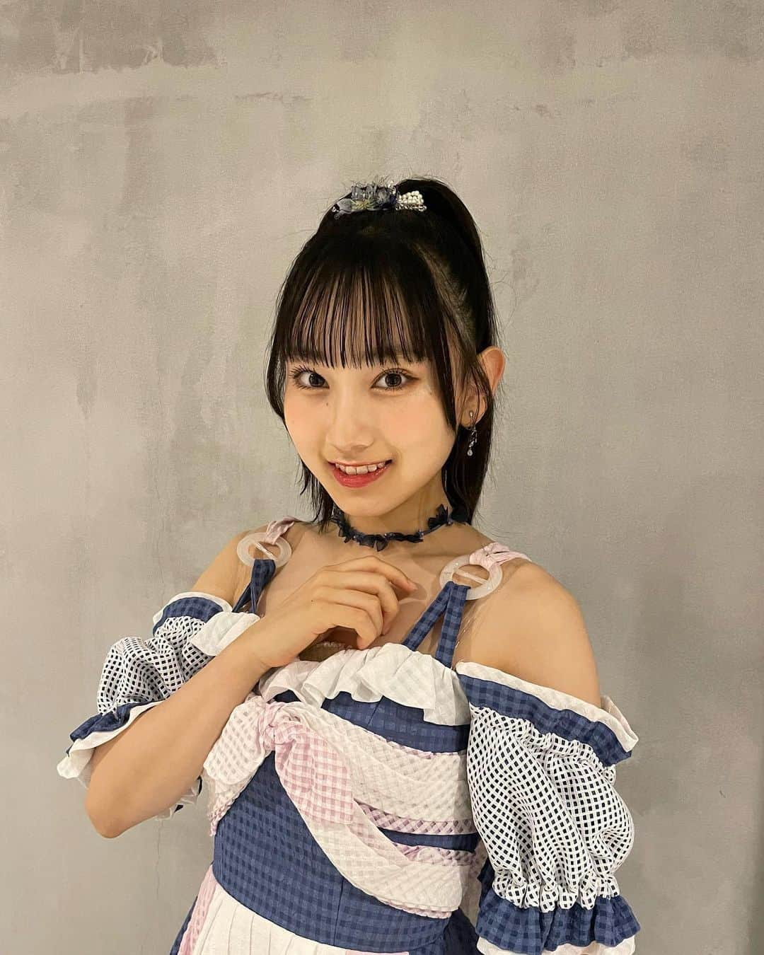 徳永羚海のインスタグラム：「. ポニテール👱🏻‍♀️🎀 とっても楽しいフェスでした♡            #IDOLSQUARE #AKB48 #徳永羚海 #ポニテール」