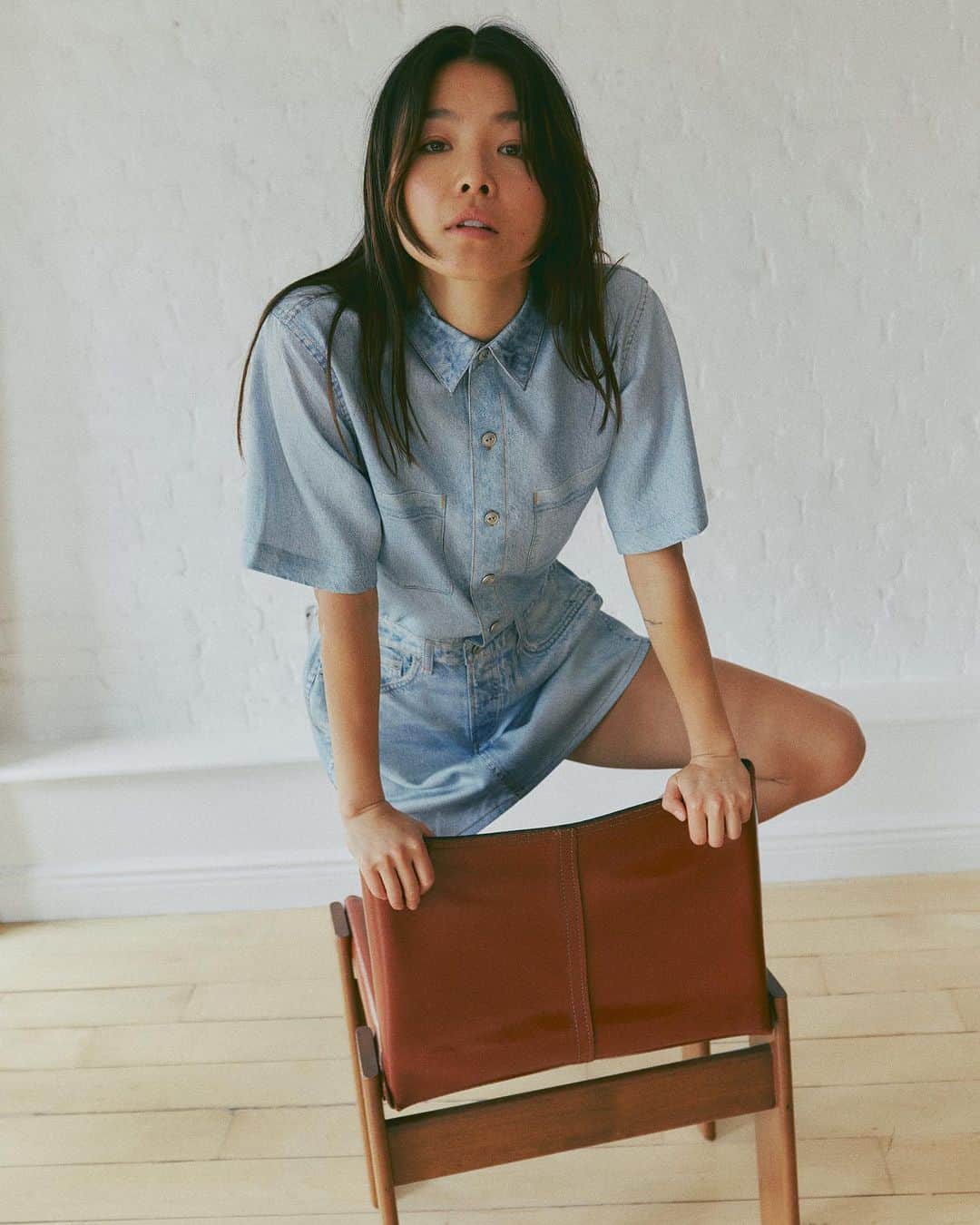 ラグ&ボーンのインスタグラム：「THIS DRESS GETS DOWN & SHOWS UP.  @_yanyanchan in the impossibly soft Liquid Miramar Dress.」