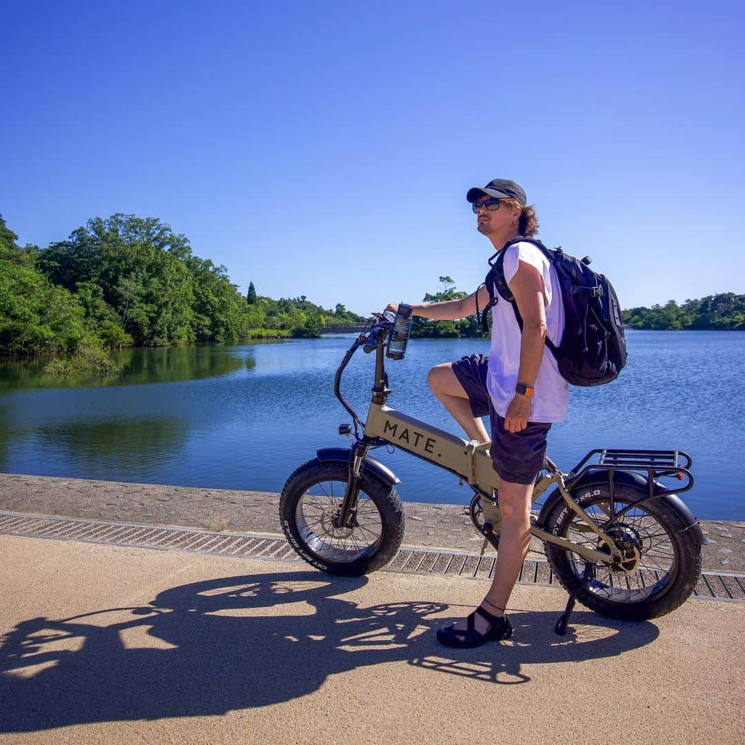 kazuのインスタグラム：「@matebikejapan   MATE と一緒に 思いっきり楽しもう😎  #メイトのナツ　#matebike #matex」